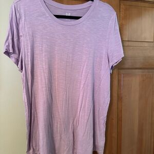 Gap Luxe T-shirt, light purple, size L